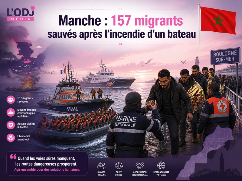 Manche : 157 migrants sauvés après l’incendie d’un bateau