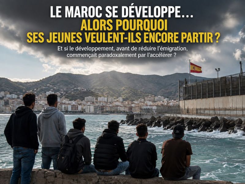 Le Maroc se développe… alors pourquoi l’envie de partir ne baisse-t-elle pas ?