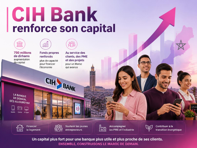 CIH Bank renforce son capital