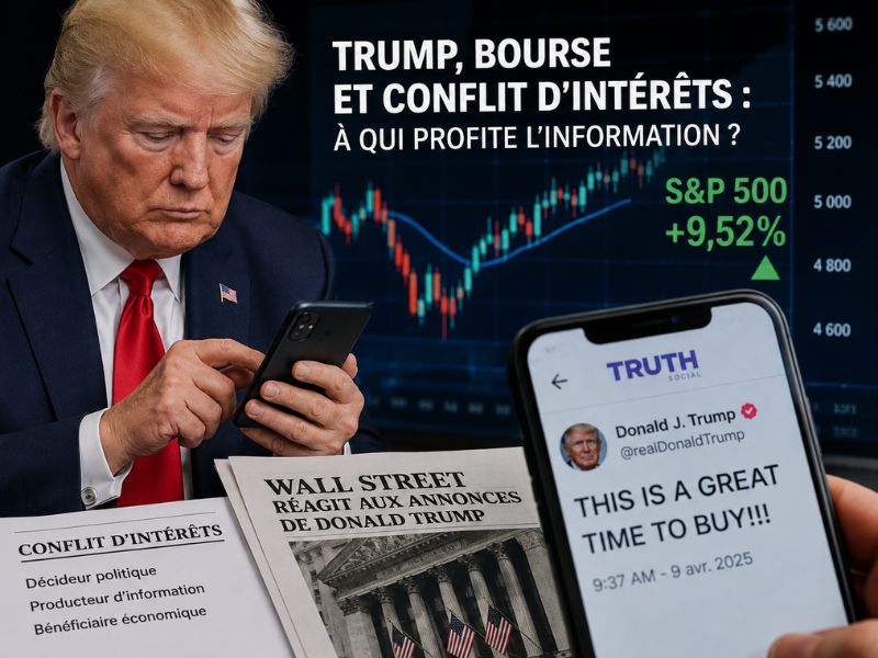 Trump et la Bourse : le Président peut-il fabriquer l'information qui fait gagner Wall Street ?