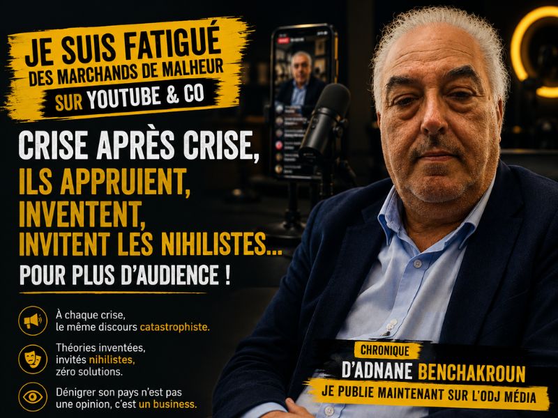 Je suis fatigué des marchands de malheur sur Youtube & Co
