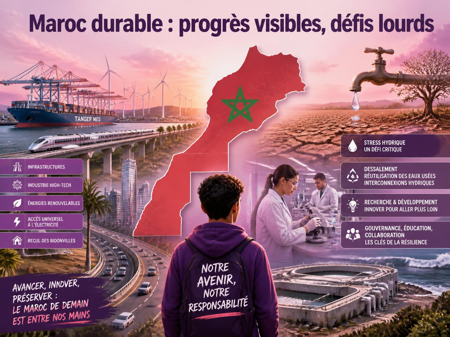 Maroc durable : progrès visibles, défis lourds