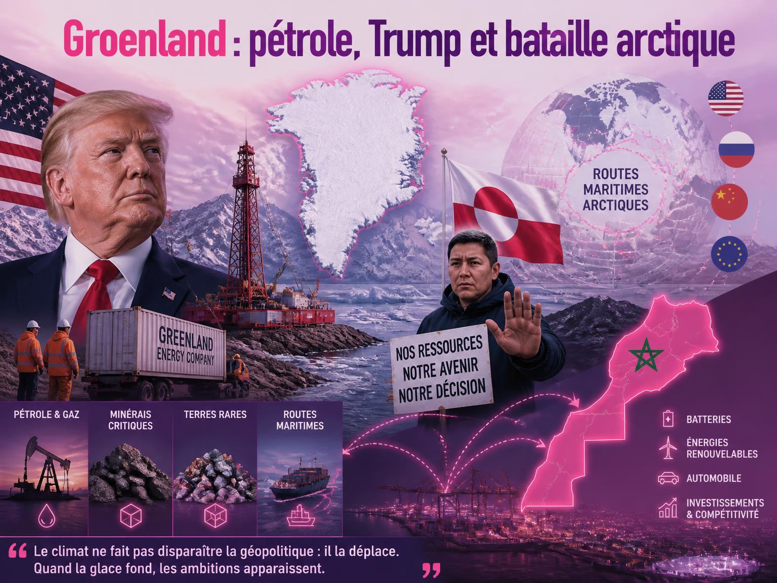 Groenland : pétrole, Trump et bataille arctique