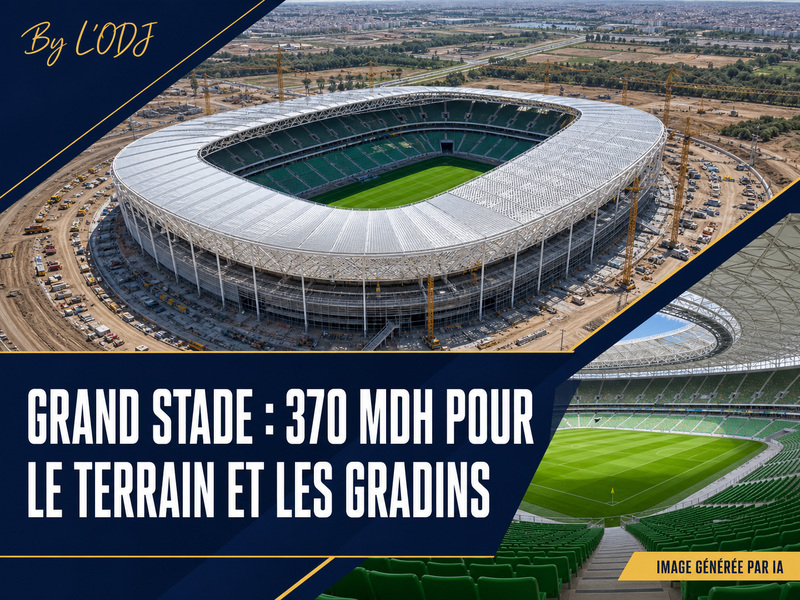 Grand Stade Hassan II : 370 MDH pour préparer l’aire de jeu et les gradins