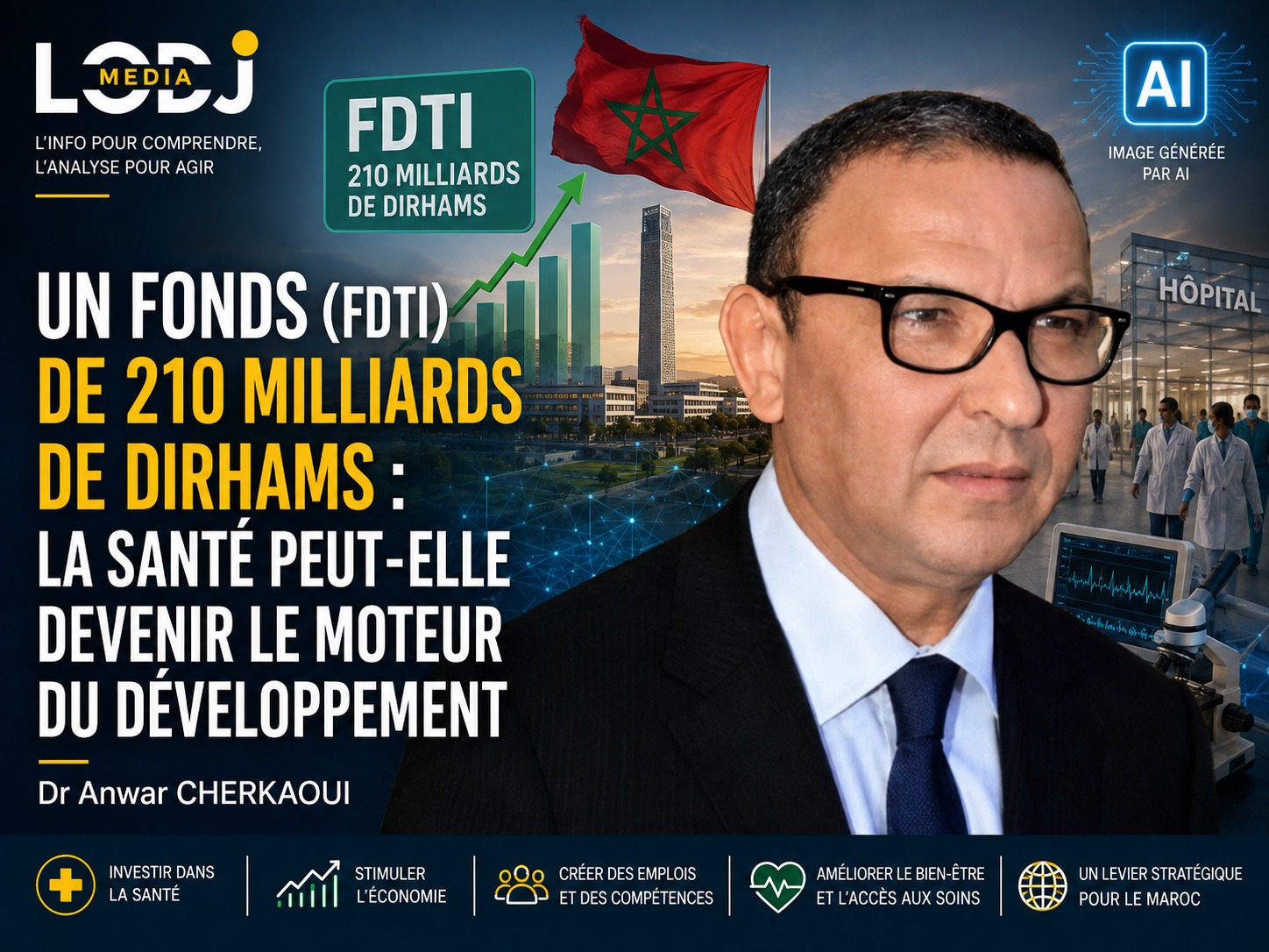 Un Fonds ( FDTI).de 210 milliards de dirhams : la santé peut-elle devenir le moteur du développement