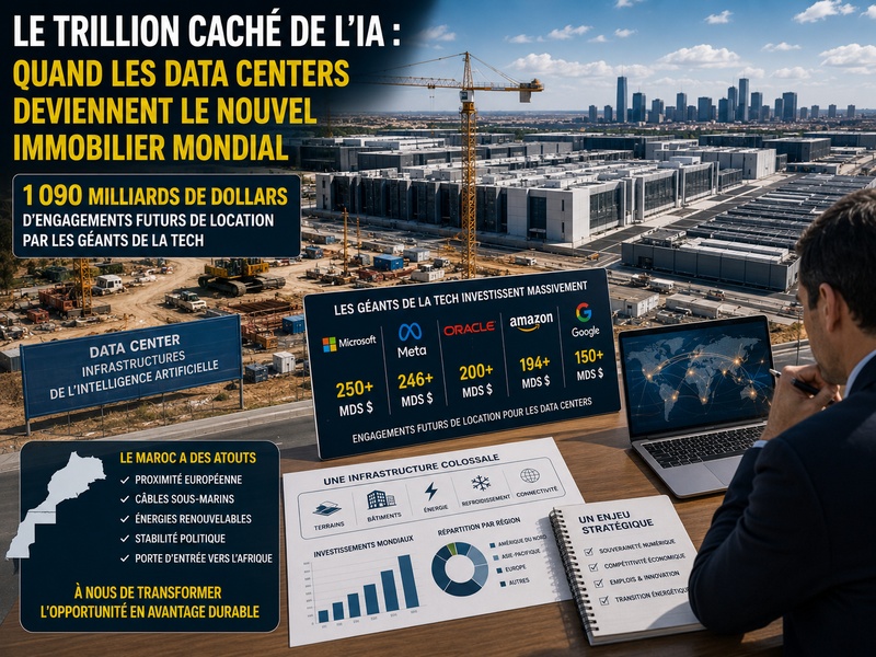 Le trillion caché de l’IA : quand les data centers deviennent le nouvel immobilier mondial