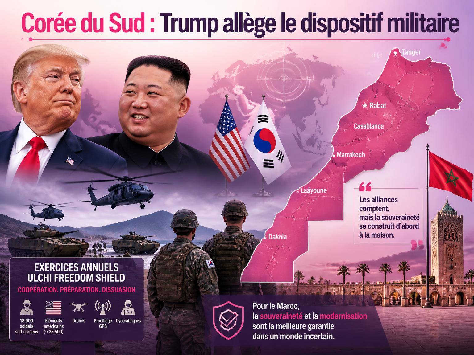 Corée du Sud : Trump allège le dispositif militaire