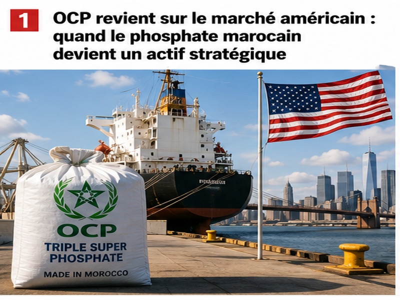 ​OCP revient sur le marché américain : quand le phosphate marocain devient un actif stratégique
