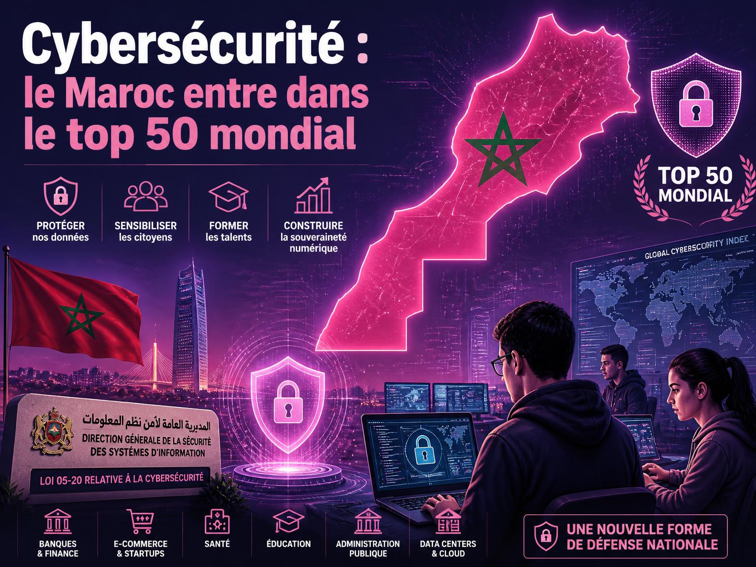 Cybersécurité : le Maroc entre dans le top 50 mondial