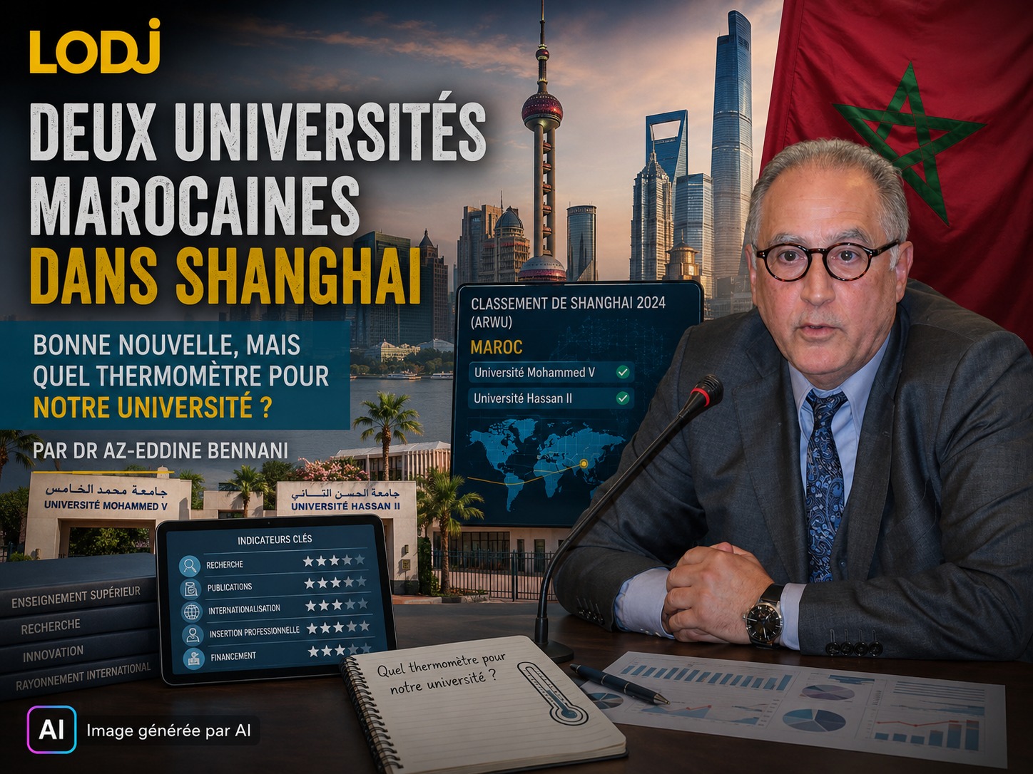 ​Deux universités marocaines dans Shanghai : bonne nouvelle, mais quel thermomètre pour notre université ?