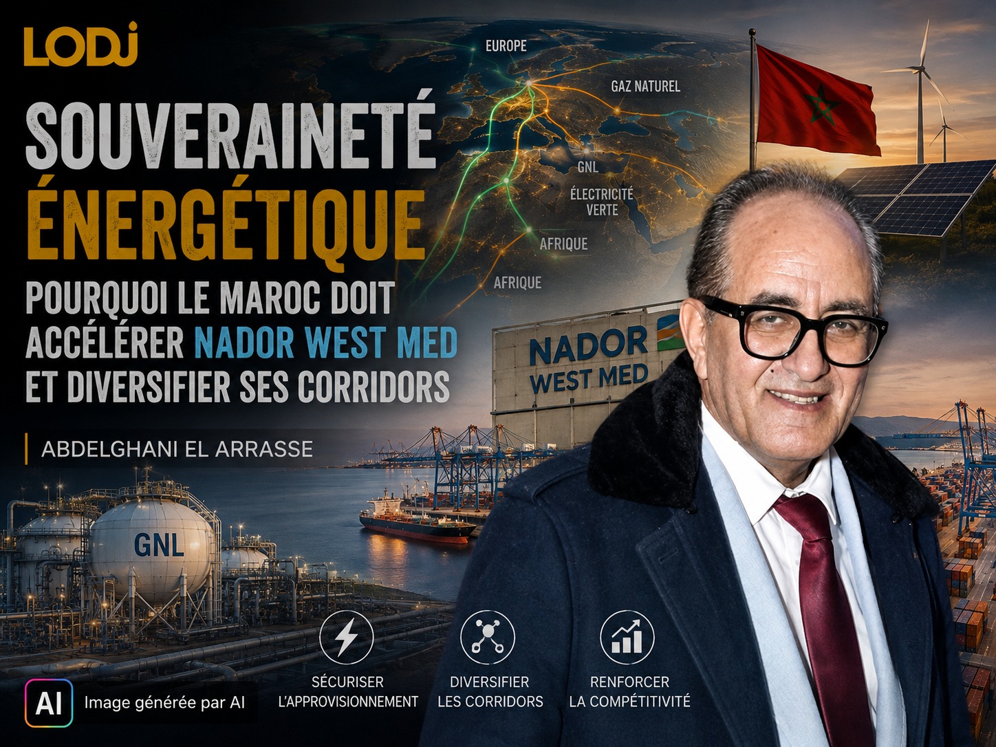 Souveraineté énergétique : pourquoi le Maroc doit accélérer Nador West Med et diversifier ses corridors