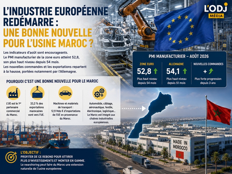 L’industrie européenne redémarre : une bonne nouvelle pour l’usine Maroc ?