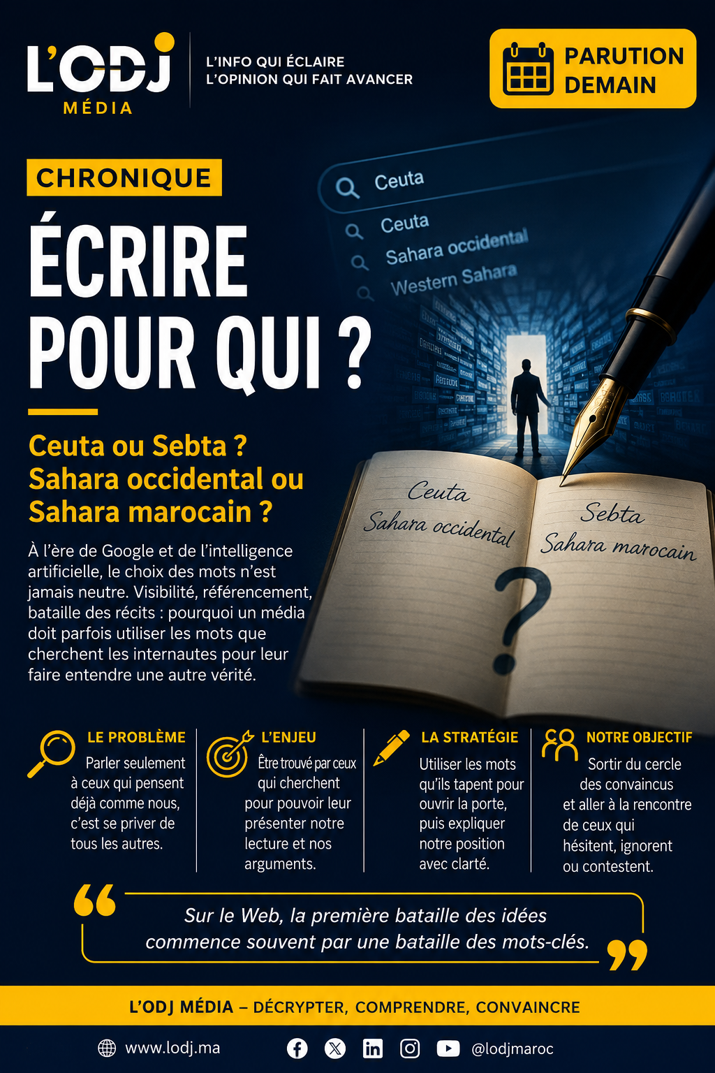 Écrire pour qui ? Comment et avec quels mots ?