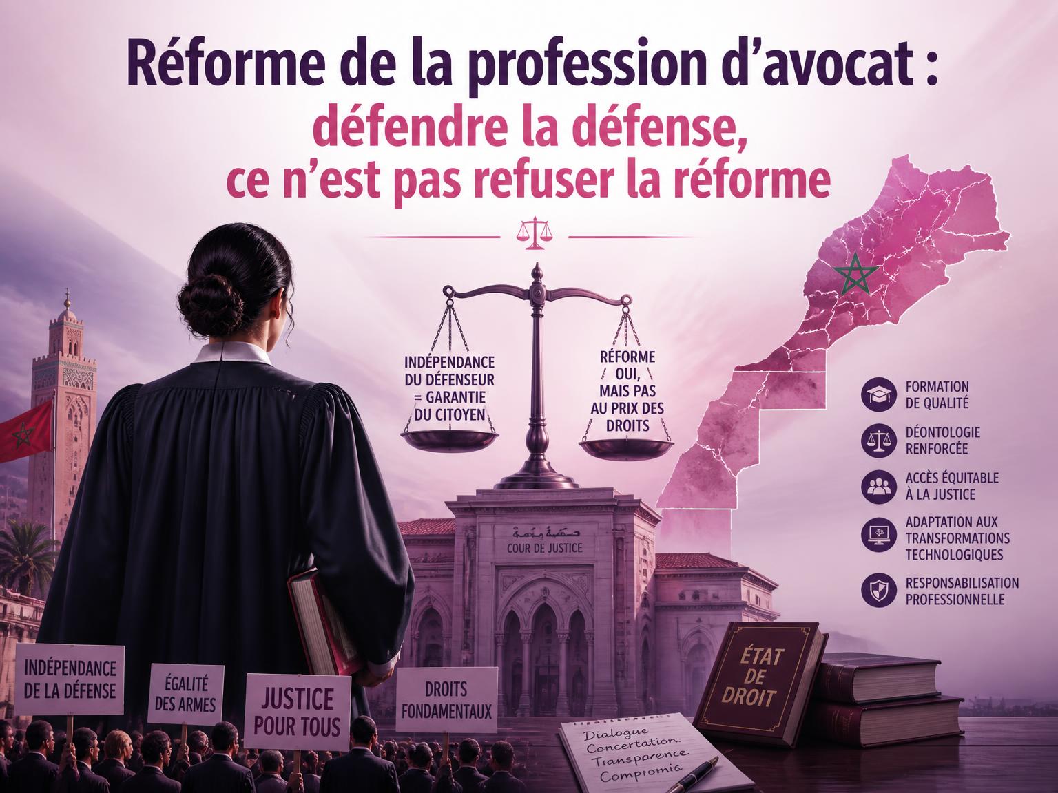 Réforme de la profession d’avocat : défendre la défense, ce n’est pas refuser la réforme