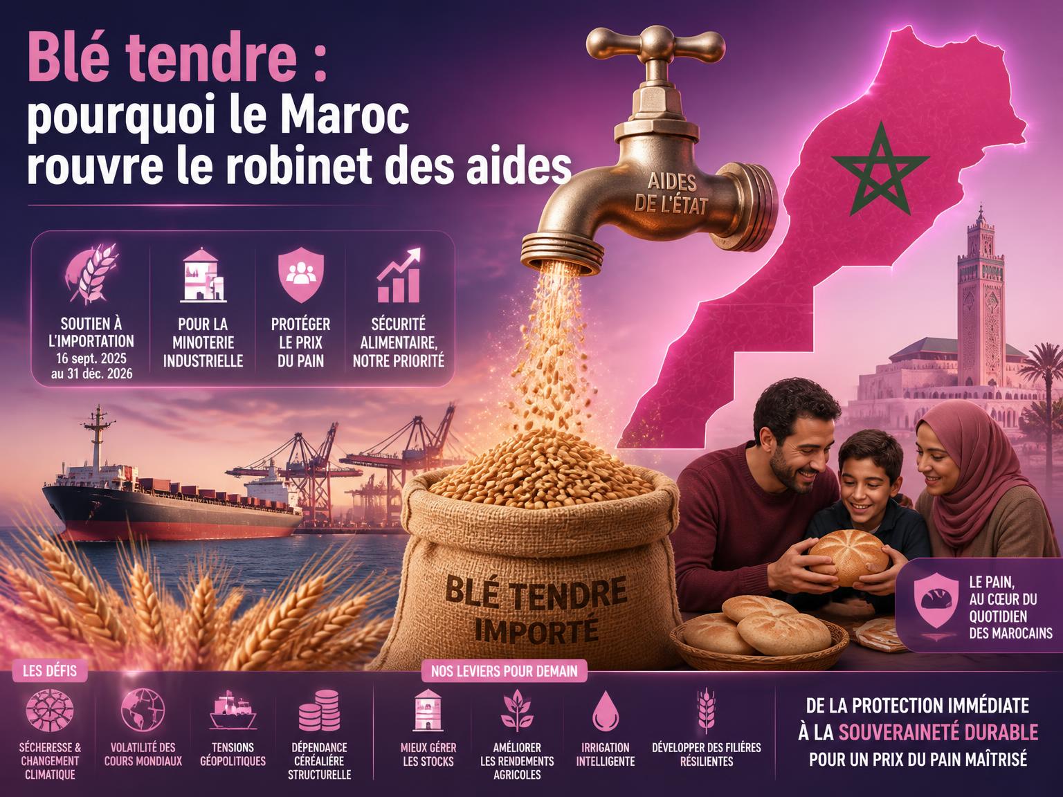 Blé tendre : pourquoi le Maroc rouvre le robinet des aides