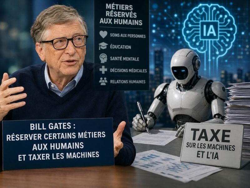 Bill Gates veut réserver certains métiers aux humains les « Human Reserved »