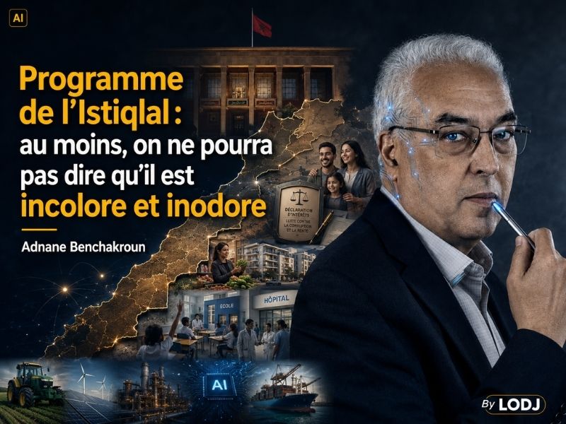 Programme de l’Istiqlal : au moins, on ne pourra pas dire qu’il est incolore et inodore