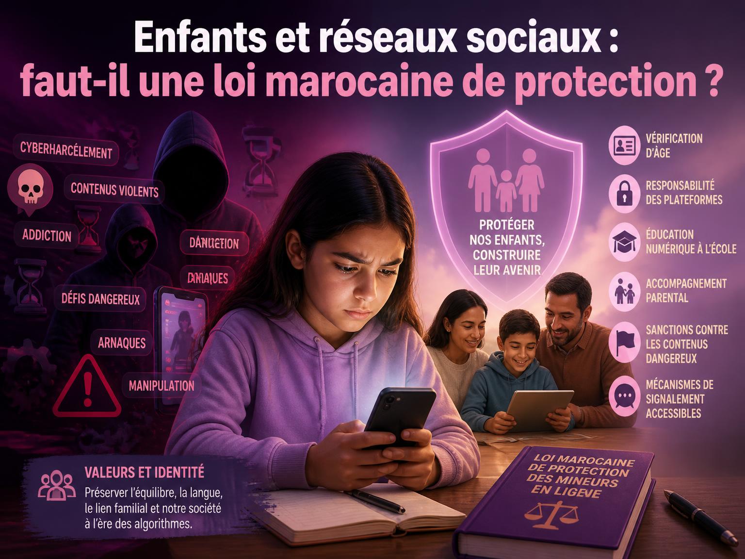 Enfants et réseaux sociaux : faut-il une loi marocaine de protection ?