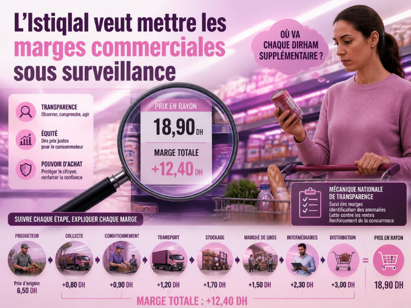 L’Istiqlal veut mettre les marges commerciales sous surveillance