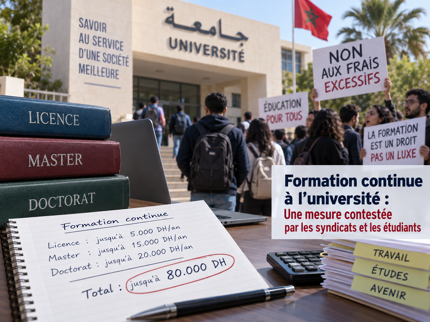 Formation continue à l’université: Une mesure contestée par les syndicats et les étudiants
