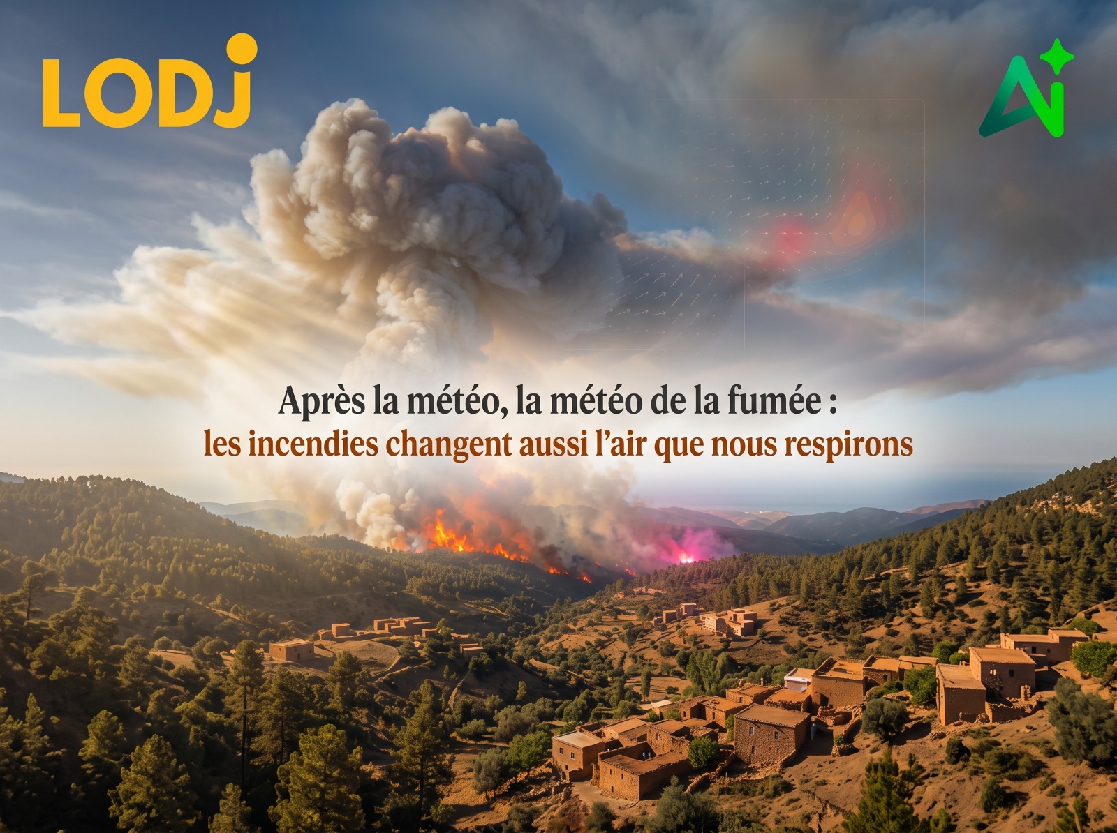 ​Après la météo, la météo de la fumée : les incendies changent aussi l’air que nous respirons