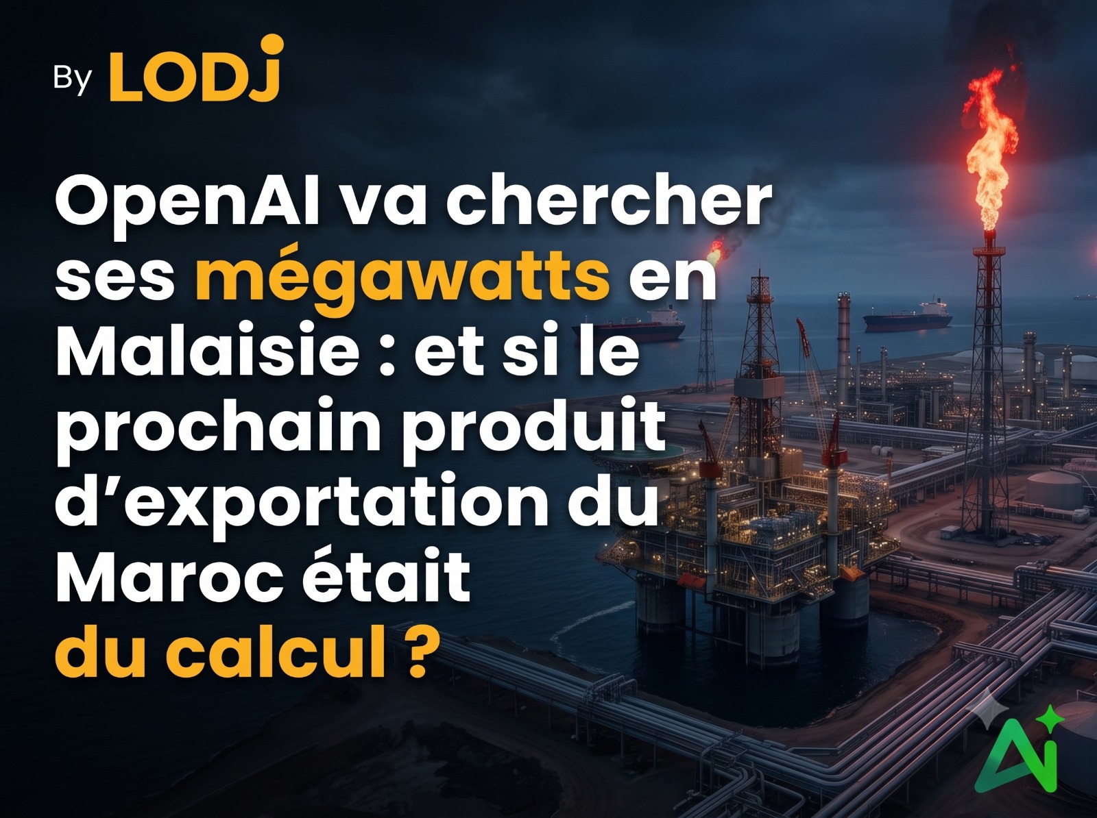 ​OpenAI va chercher ses mégawatts en Malaisie : et si le prochain produit d’exportation du Maroc était du calcul ?