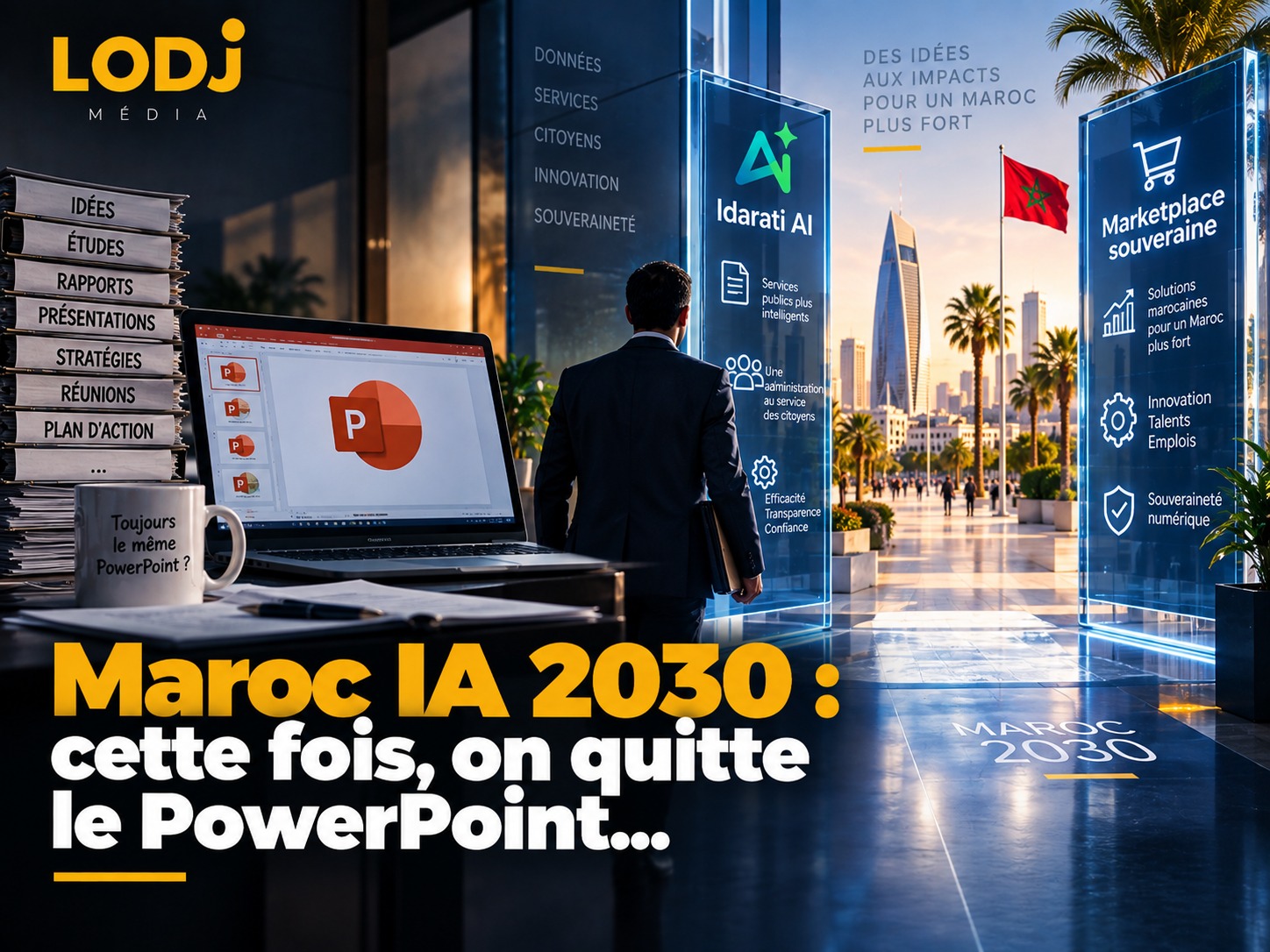 Maroc IA 2030 : cette fois, on quitte le PowerPoint,Idarati AI et la Marketplace souveraine arrivent