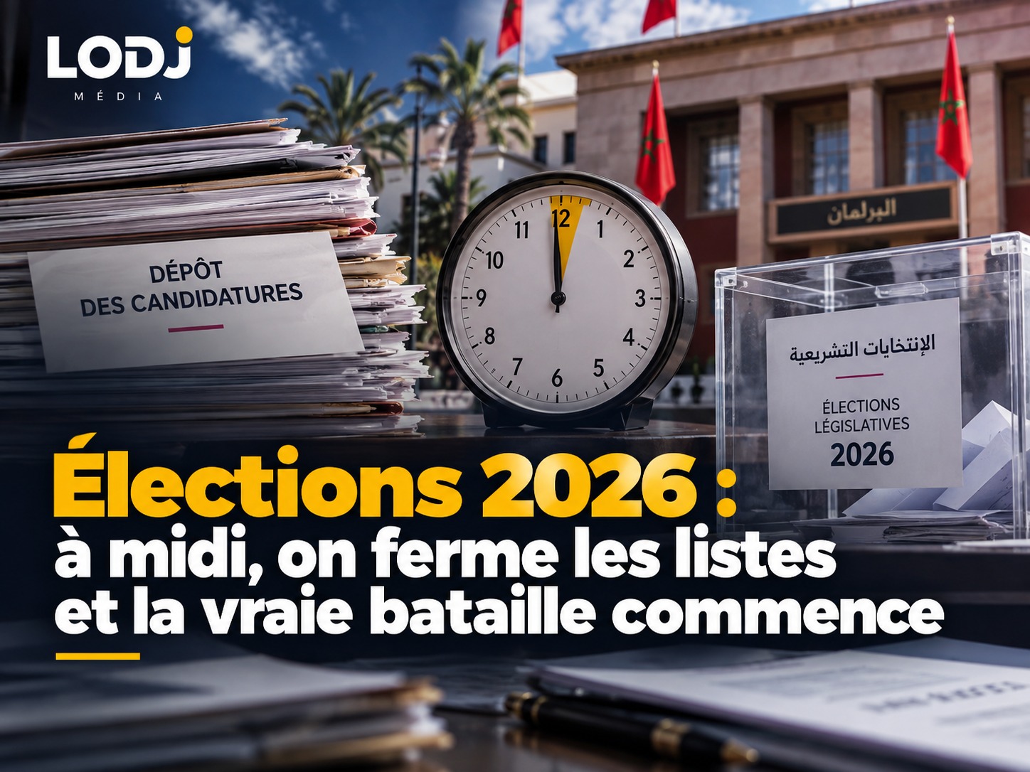 Élections 2026 : à midi, on ferme les listes et la vraie bataille commence