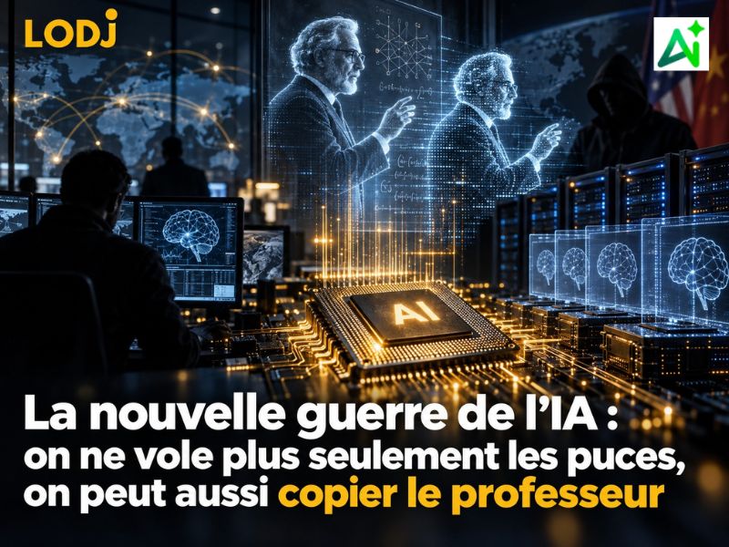 La nouvelle guerre de l’IA : on ne vole plus seulement les puces, on peut aussi copier le professeur