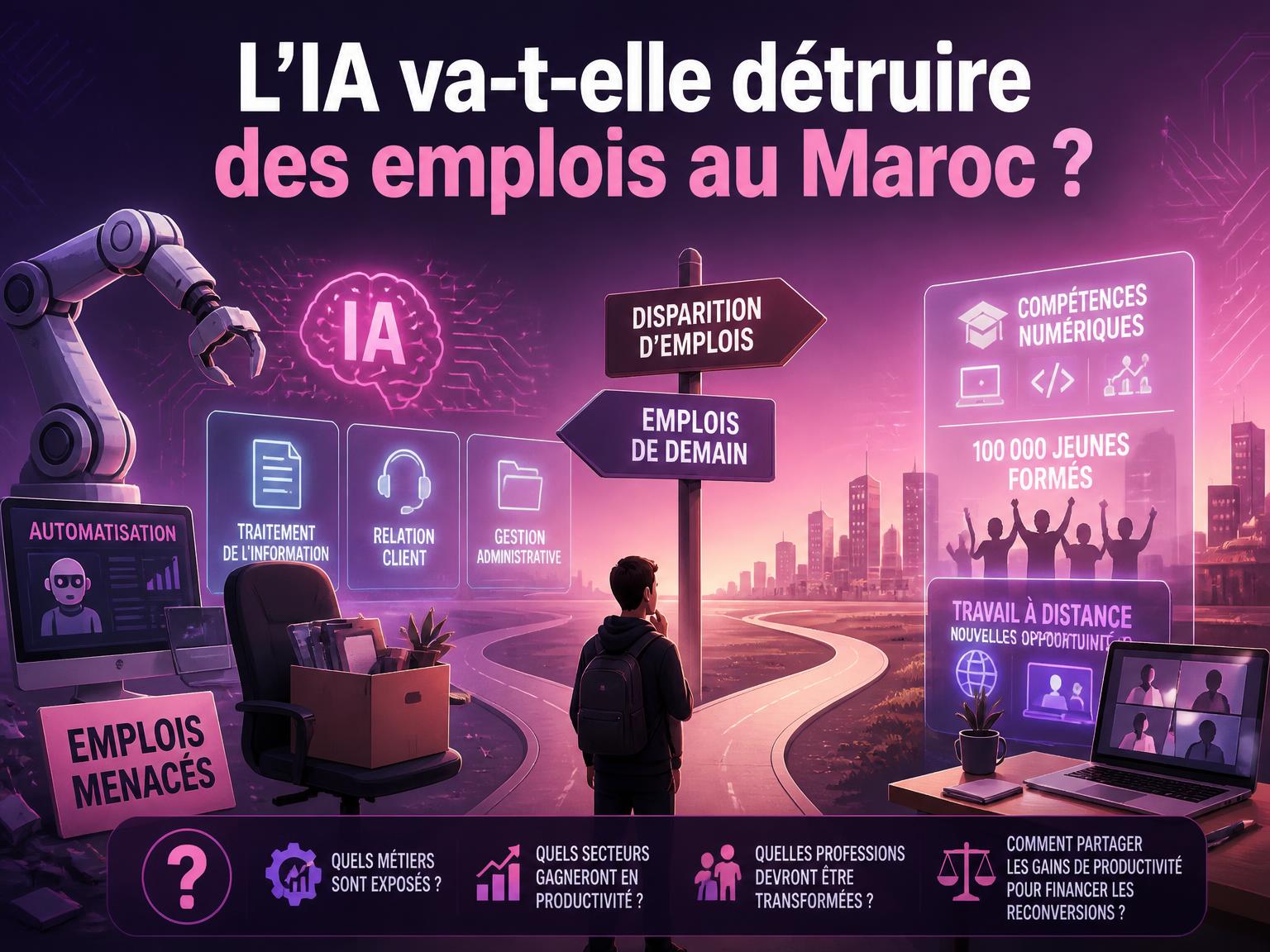 L’IA va-t-elle détruire des emplois au Maroc ?