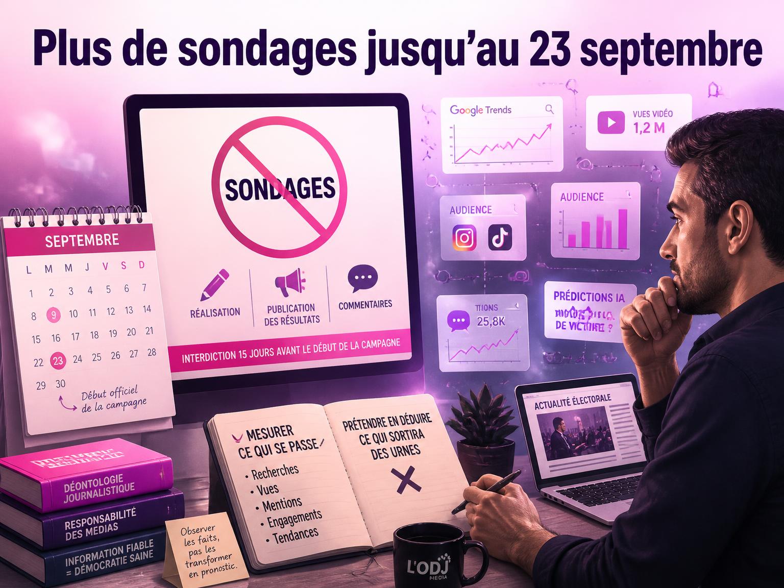 Plus de sondages jusqu’au 23 septembre
