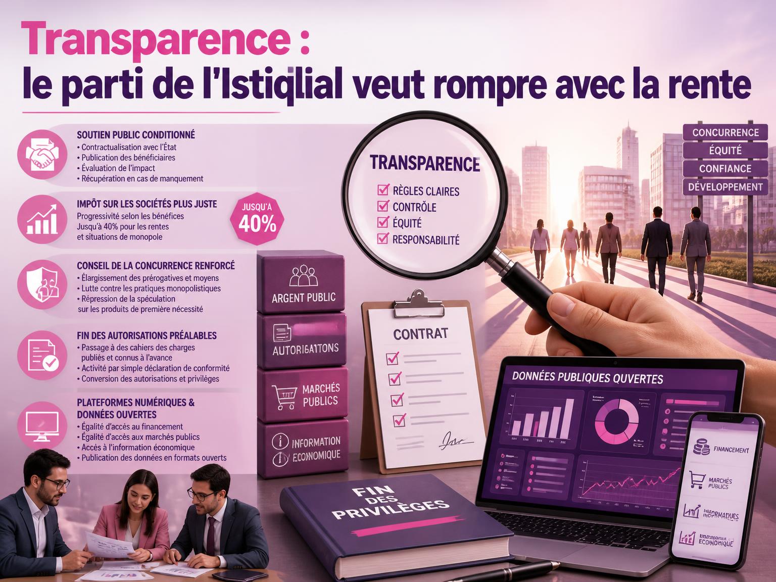 Transparence : le parti de l'Istiqlal veut rompre avec la rente