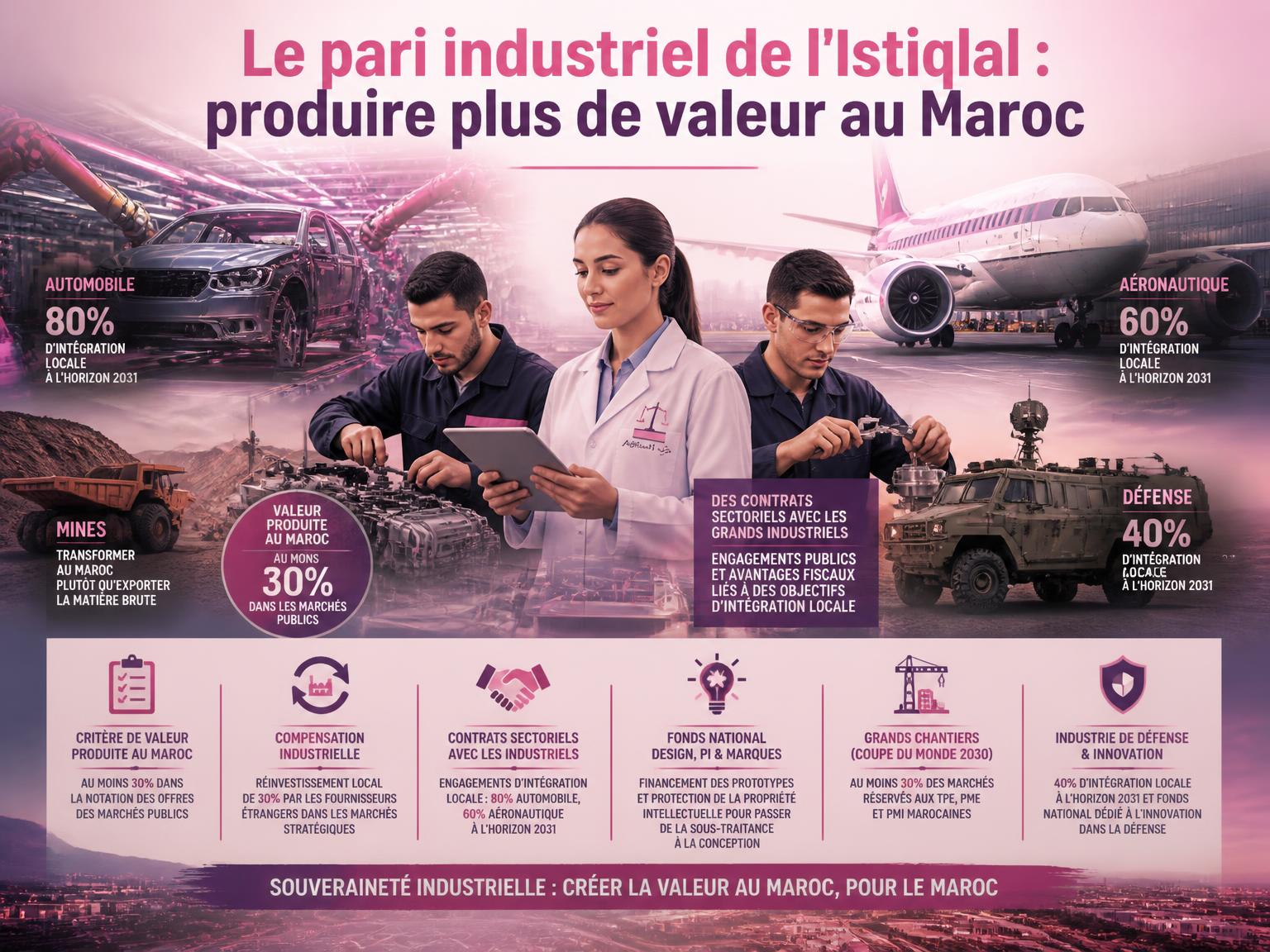 Le pari industriel de l'Istiqlal : produire plus de valeur au Maroc