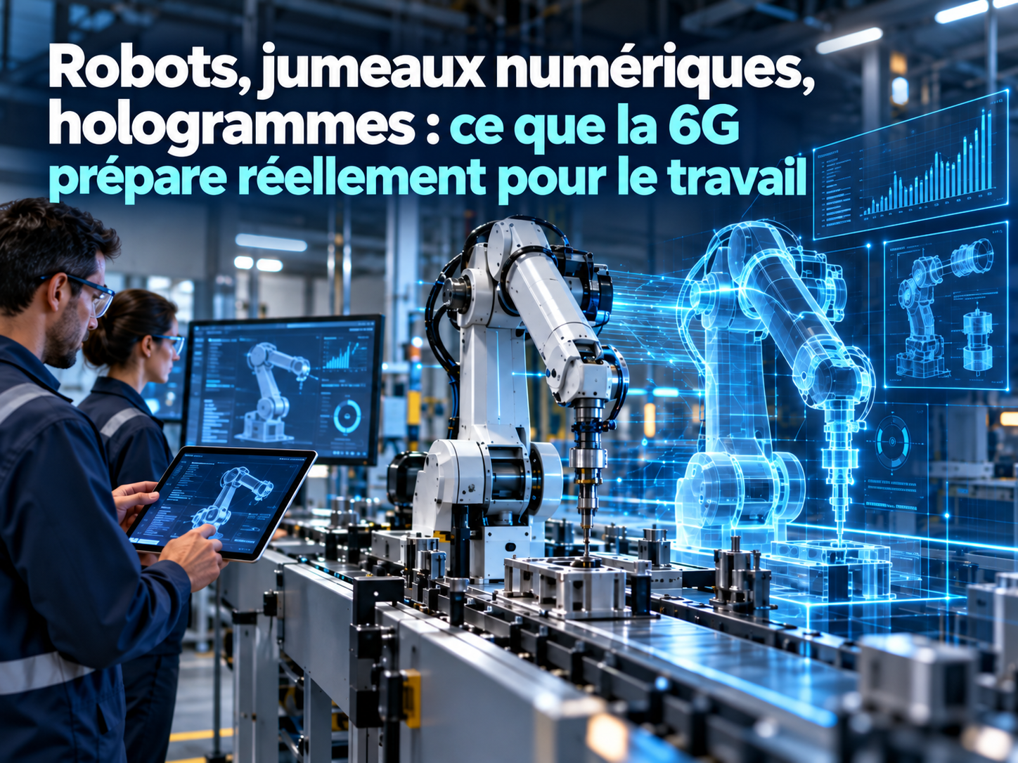 Robots, jumeaux numériques, hologrammes : ce que la 6G prépare réellement pour le travail