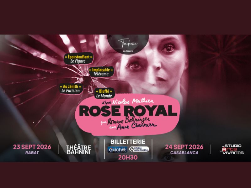 « Rose Royal » : Tendansia ouvre sa saison entre Rabat et Casablanca avec Anne Charrier