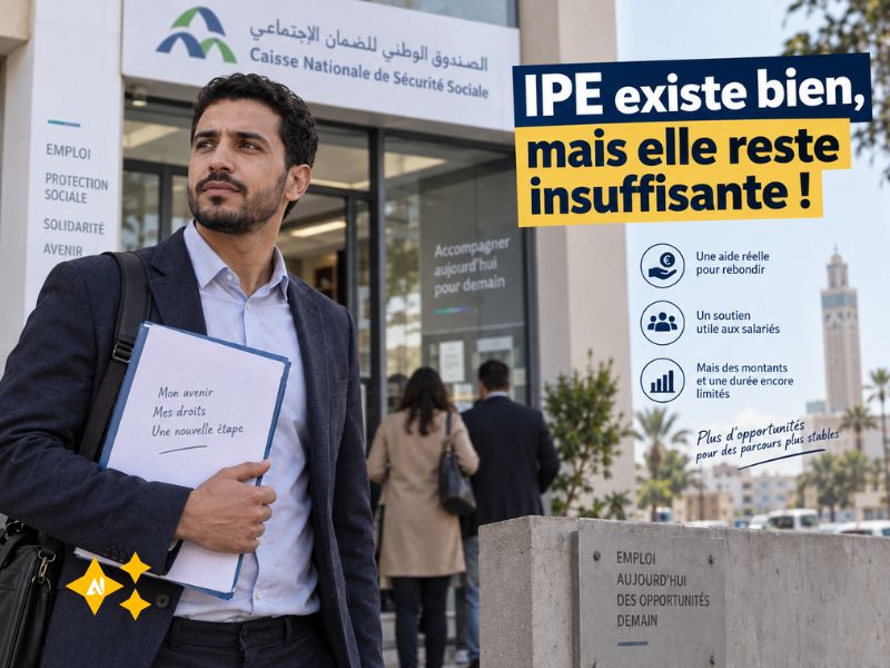 CNSS : l’IPE avance, mais la perte d’emploi reste un risque mal couvert au Maroc