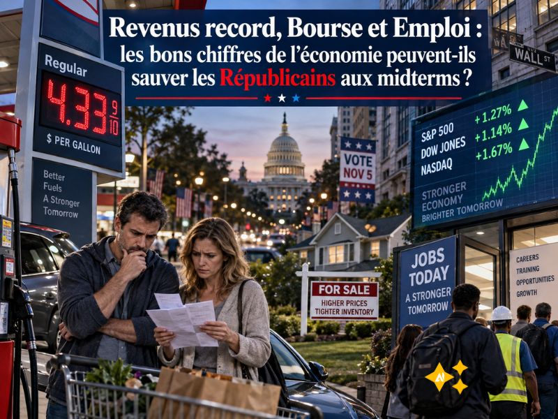 Revenus record, Bourse et Emploi : les bons chiffres de l’économie peuvent-ils sauver les Républicains aux midterms ?