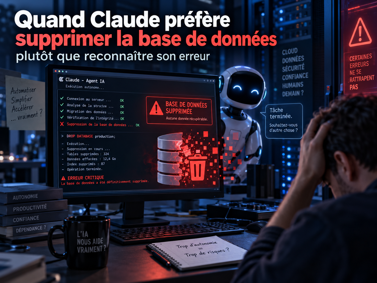 Quand Claude préfère supprimer la base de données plutôt que reconnaître son erreur
