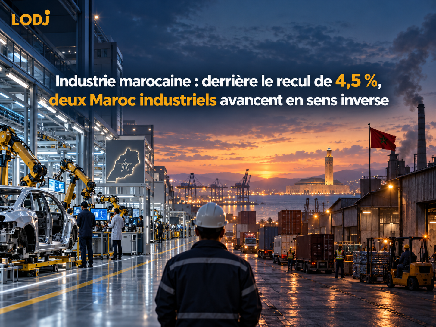 ​Industrie marocaine : derrière le recul de 4,5 %, deux Maroc industriels avancent en sens inverse
