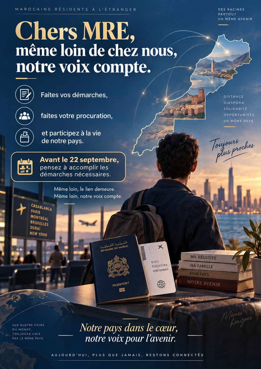 Chers MRE, même loin de chez nous, notre voix compte