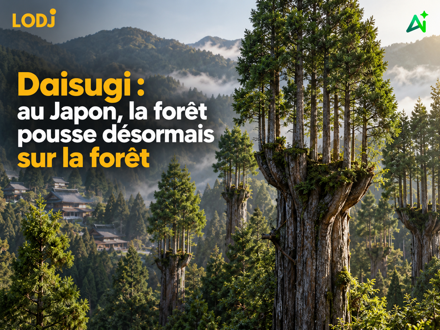 Daisugi : au Japon, la forêt pousse désormais sur la forêt