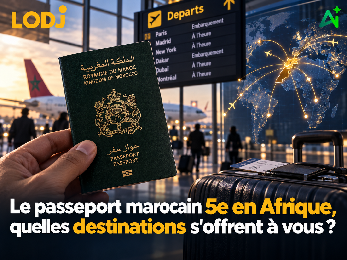 Le passeport marocain 5e en Afrique, quelles destinations s'offrent à vous ?