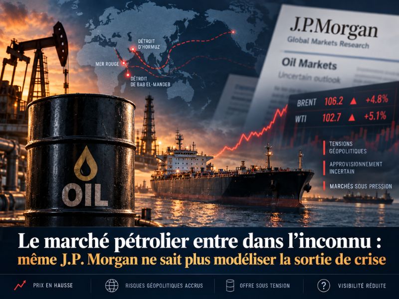 ​Le marché pétrolier entre dans l’inconnu : même J.P. Morgan ne sait plus modéliser la sortie de crise
