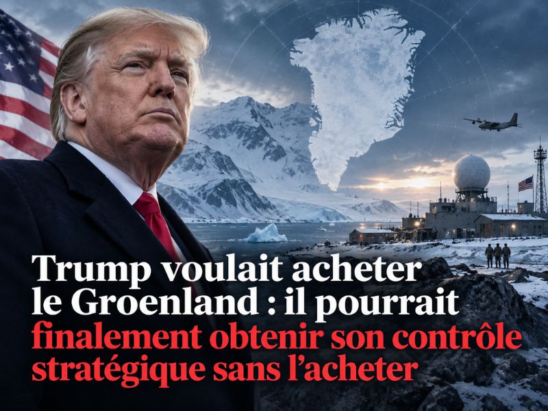 ​Trump voulait acheter le Groenland : il pourrait finalement obtenir son contrôle stratégique sans l’acheter