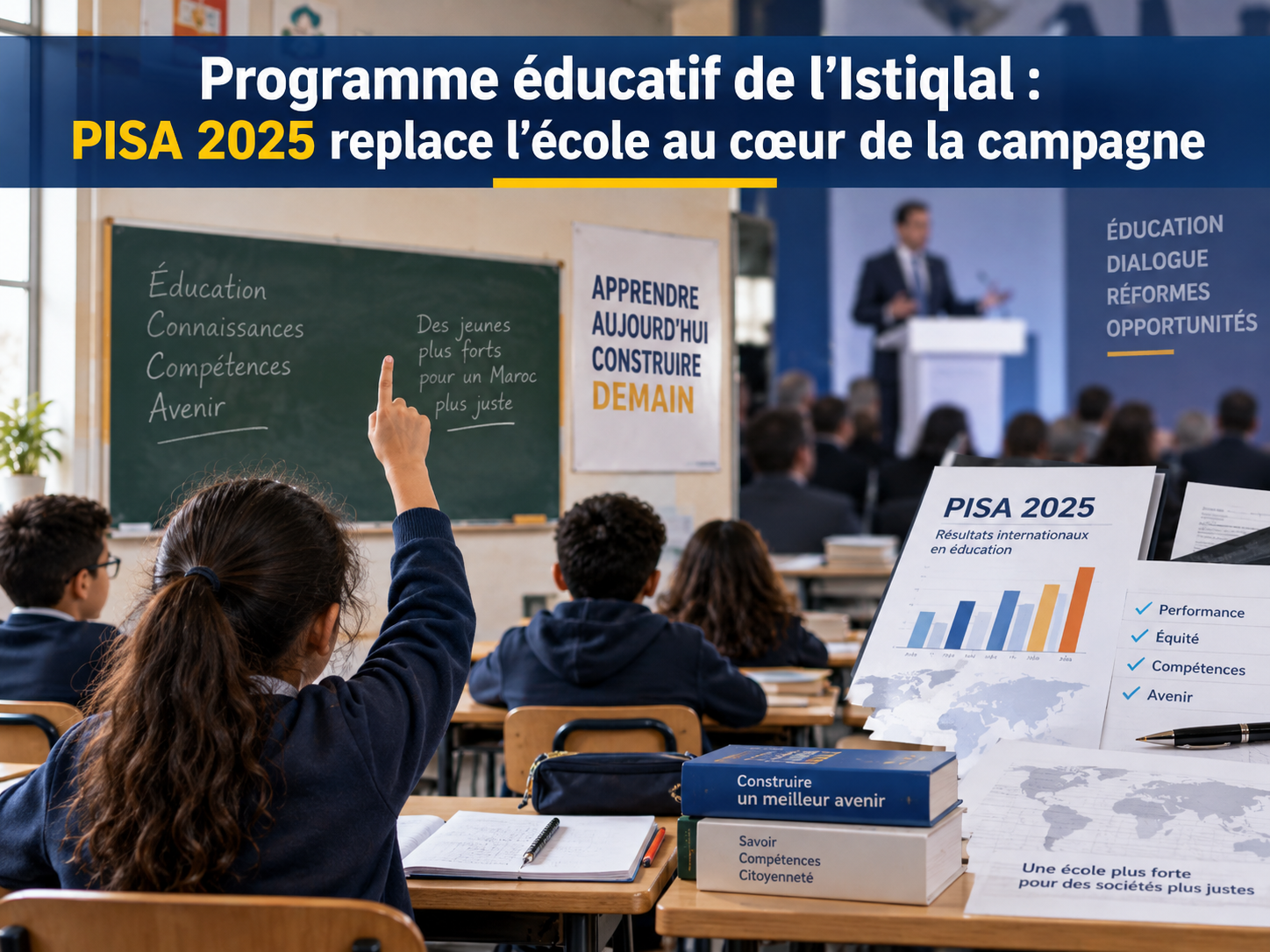 Programme éducatif de l’Istiqlal : PISA 2025 replace l’école au cœur de la campagne