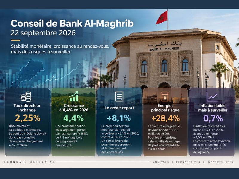 ​Bank Al-Maghrib garde le pied sur le frein monétaire, mais l’économie marocaine change de régime