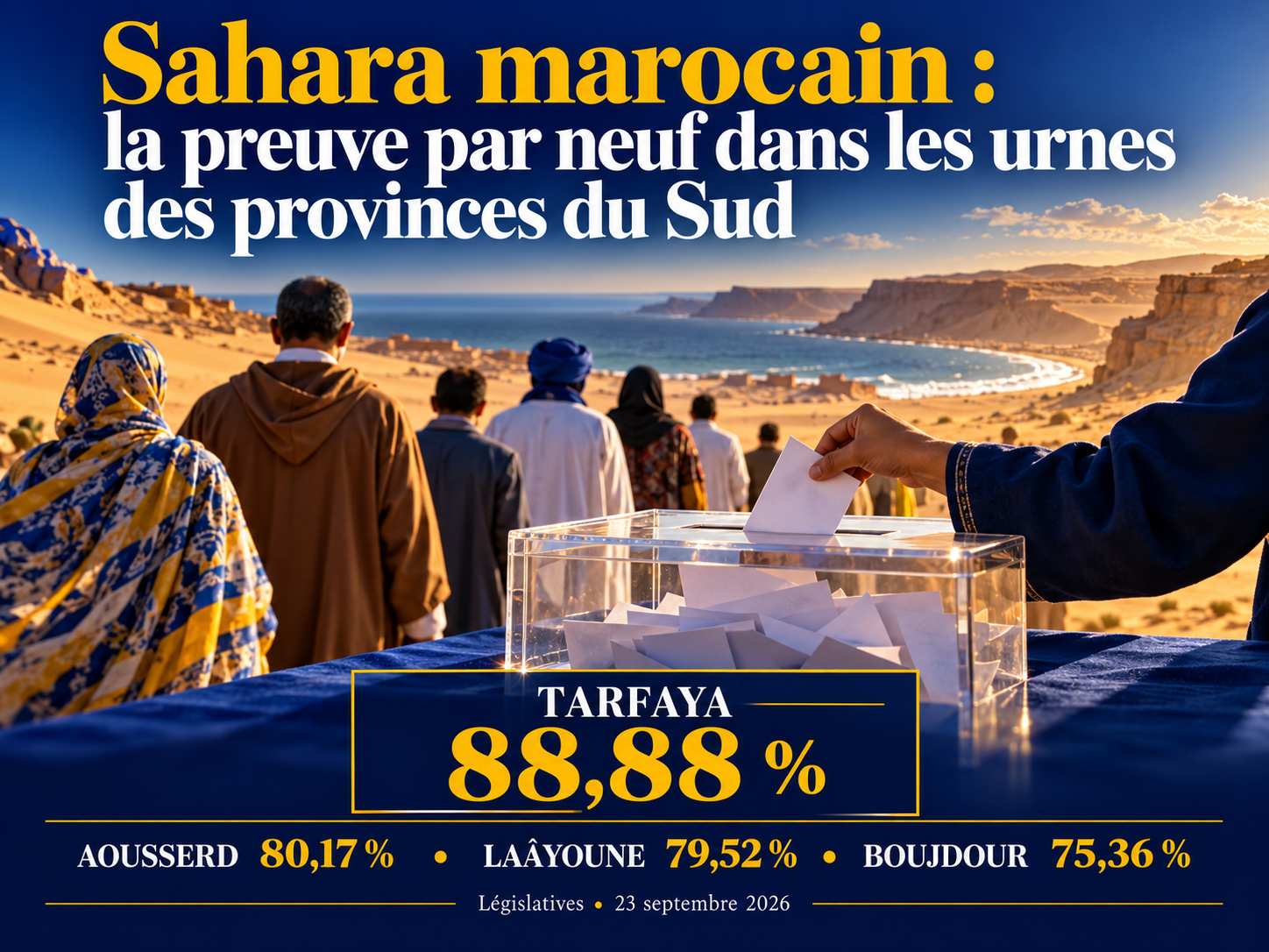 Sahara marocain : la preuve par neuf dans les urnes des provinces du Sud