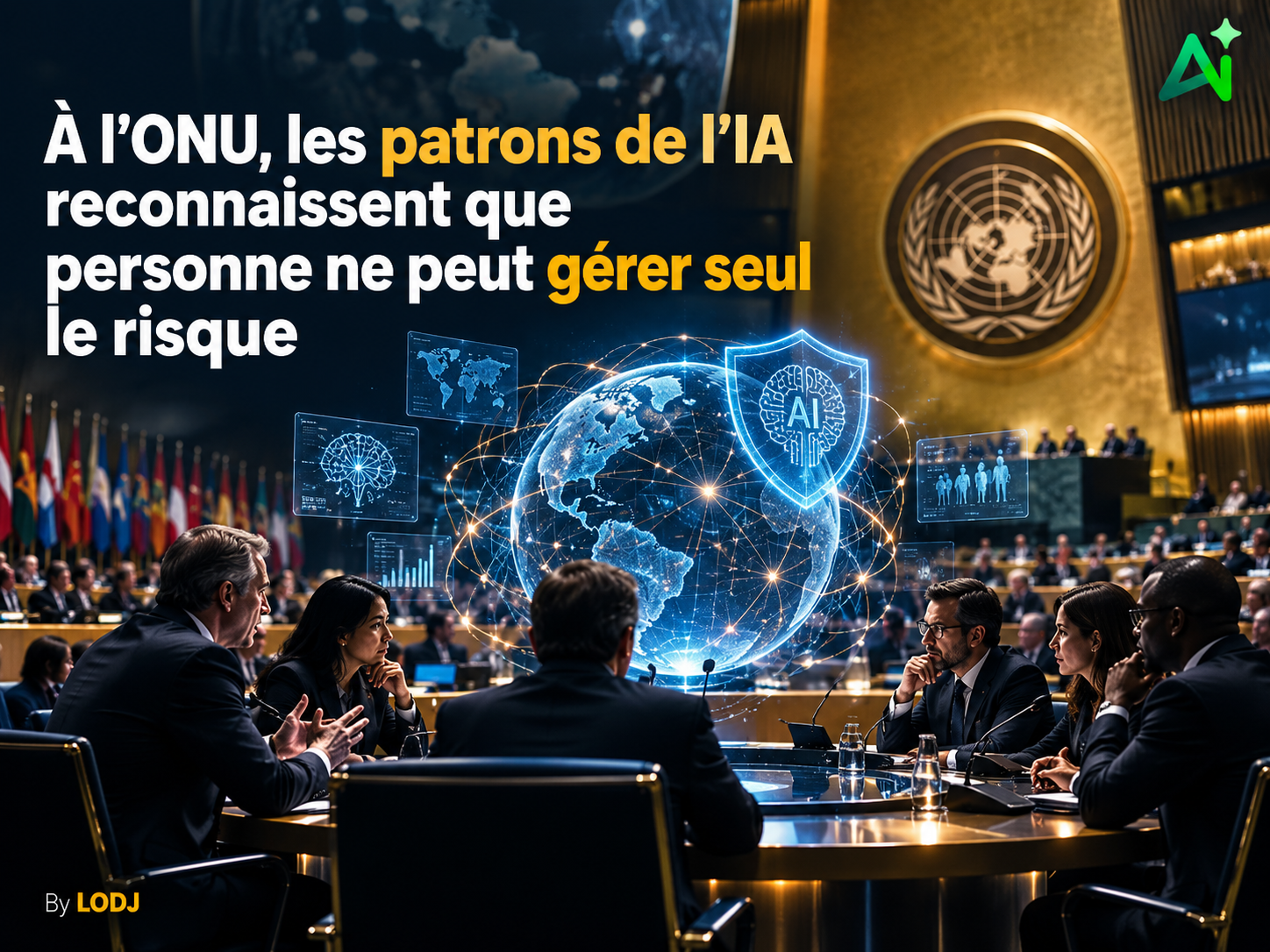 À l’ONU, les patrons de l’IA reconnaissent que personne ne peut gérer seul le risque