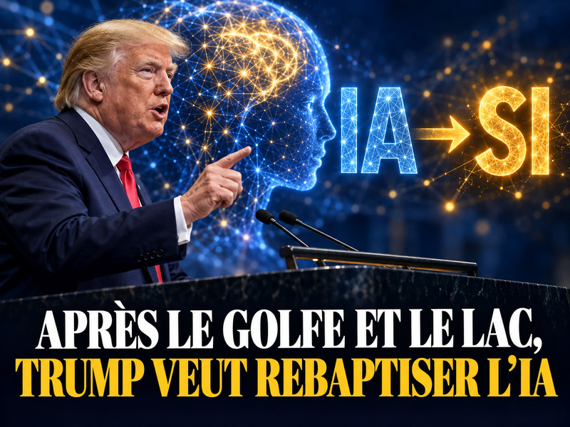 Après le golfe et le lac, Trump veut rebaptiser l’intelligence artificielle
