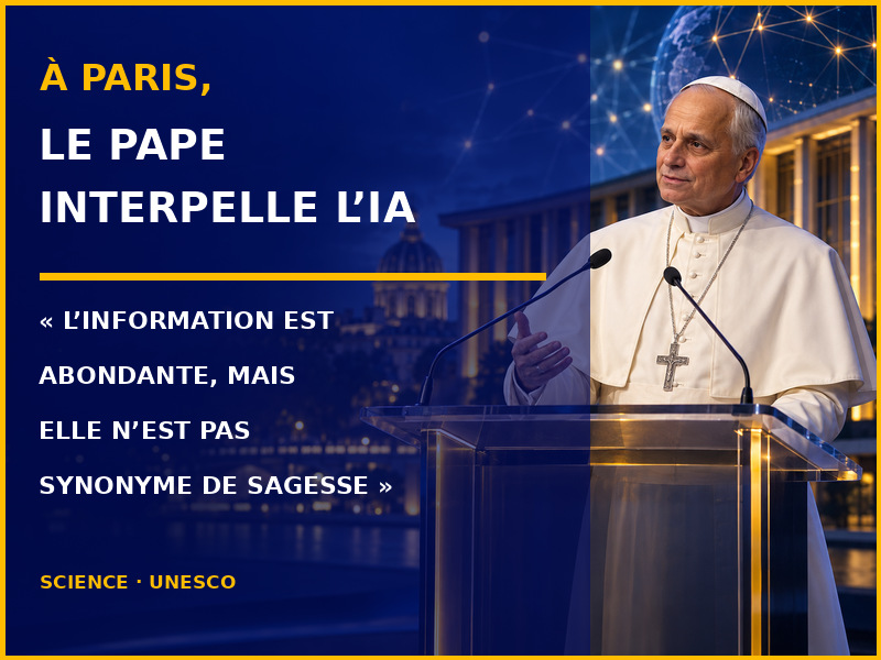 Le pape Léon XIV à Paris : « L’information est abondante, mais elle n’est pas synonyme de sagesse »